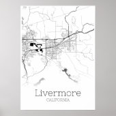 Livermore Map - California - City Map Poster (Voorkant)