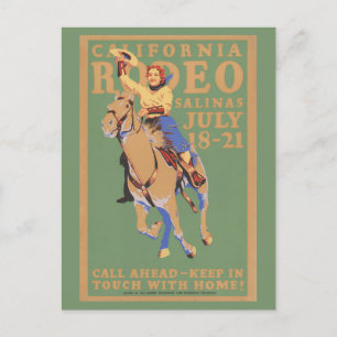 Livermore Rodeo USA Vintage Poster 1933 Briefkaart