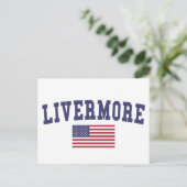 Livermore US Flag Briefkaart (Staand voorkant)