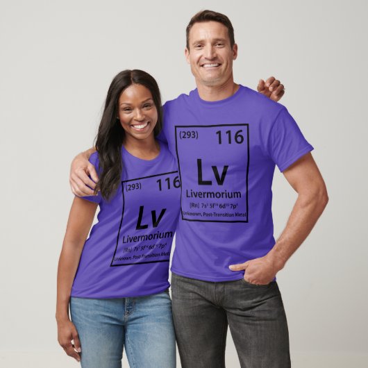 Livermorium Element (zwart) T-shirt (Unisex)