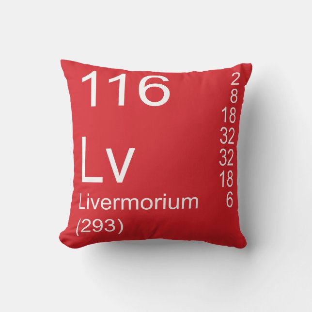 Livermorium Kussen (Voorkant)