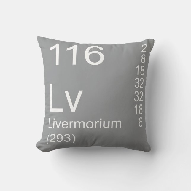 Livermorium Kussen (Voorkant)