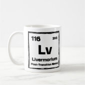 Livermorium (Lv) - Periodic Table of The Elements Koffiemok (Links)