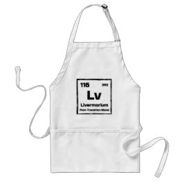 Livermorium (Lv) - Periodic Table of The Elements Standaard Schort