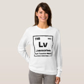Livermorium (Lv) - Periodic Table of The Elements T-shirt (Voorkant volledig)