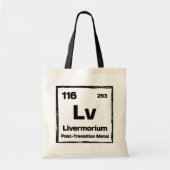 Livermorium (Lv) - Periodic Table of The Elements Tote Bag (Voorkant)