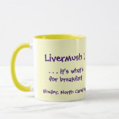 Livermush! Het is wat er is voor ontbijtmok Mok (Links)