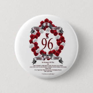 LIVERPOOL 96 COMMEMORATIEVE SPELD BADGE RONDE BUTTON 5,7 CM