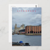 Liverpool Albert Dock uitzicht briefkaart (Voorkant / Achterkant)