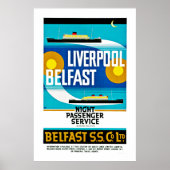 Liverpool - Belfast Ferry Poster (Voorkant)
