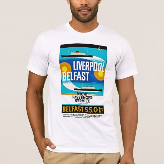 Liverpool - Belfast Ferry T-shirt (Voorkant)
