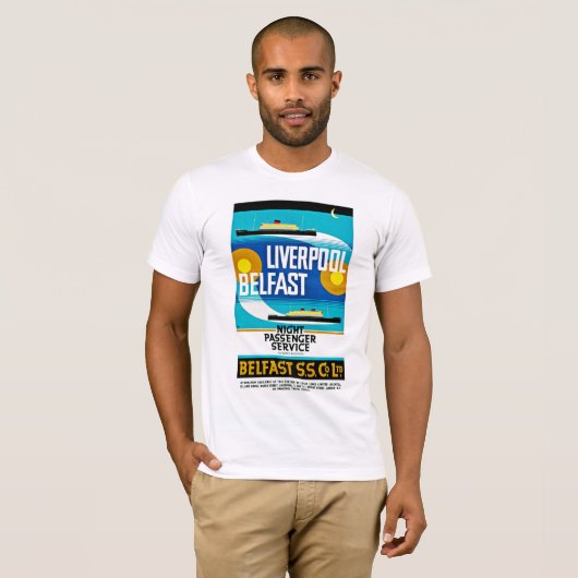 Liverpool - Belfast Ferry T-shirt (Voorkant volledig)