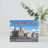 Liverpool, bezoek Engeland Briefkaart (Staand voorkant)