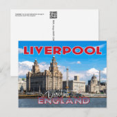 Liverpool, bezoek Engeland Briefkaart (Voorkant / Achterkant)