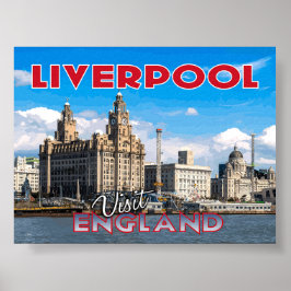 Liverpool, bezoek Engeland... Poster