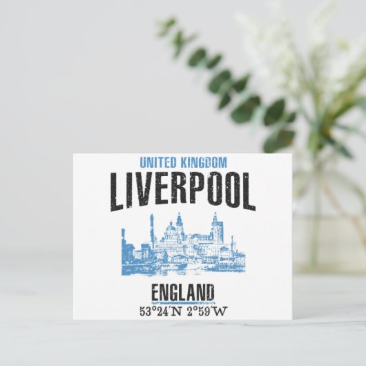 Liverpool Briefkaart (Staand voorkant)