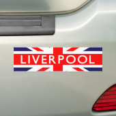 Liverpool: Britse vlag Bumpersticker (Op auto)