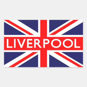 Liverpool: Britse vlag Rechthoekige Sticker