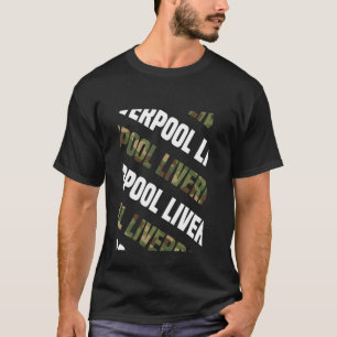 Liverpool Camo Pattern Green Camouflage T-shirt