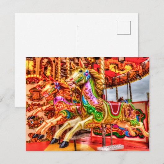 Liverpool Carousel Feestdagenkaart (Voorkant / Achterkant)