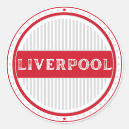 Liverpool City Pride Emblem – English Identity Ronde Sticker