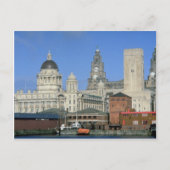 Liverpool city skyline, Engeland, Verenigd Koninkr Briefkaart (Voorkant)
