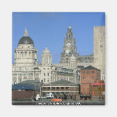 Liverpool city skyline, Engeland, Verenigd Koninkr Magneet (Voorkant)