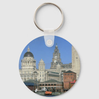 Liverpool city skyline, Engeland, Verenigd Koninkr Sleutelhanger