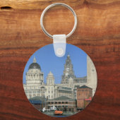 Liverpool city skyline, Engeland, Verenigd Koninkr Sleutelhanger (Voorkant)