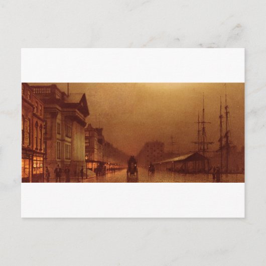 Liverpool Customs House van John Atkinson Grimshaw Briefkaart (Voorkant)