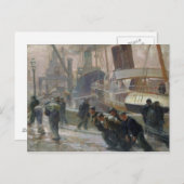 Liverpool Dockers in Dawn, 1903 Briefkaart (Voorkant / Achterkant)