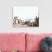 Liverpool en Manchester Railway: Canvas Afdruk (Insitu (Woonkamer))