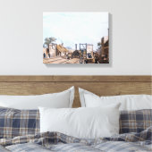 Liverpool en Manchester Railway: Canvas Afdruk (Insitu (Slaapkamer))