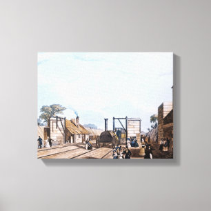 Liverpool en Manchester Railway: Canvas Afdruk