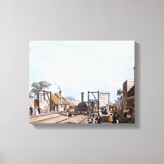 Liverpool en Manchester Railway: Canvas Afdruk (Voorkant)