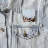 Liverpool en Manchester Railway: Vierkante Button 5,1 Cm (In situ)