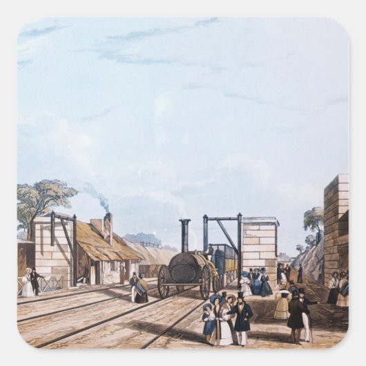 Liverpool en Manchester Railway: Vierkante Sticker (Voorkant)