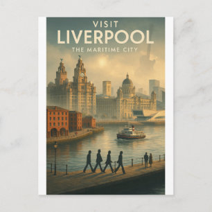 Liverpool, Engeland – De Maritieme Stad. Briefkaart