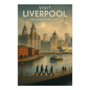 Liverpool, Engeland – De Maritieme Stad. Perfect Poster