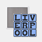 Liverpool, Engeland Magneet (Voorkant / Achterkant)