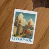  Liverpool Engeland Travel City Uitzicht Briefkaart