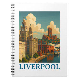 Liverpool Engeland Travel City Uitzicht Notitieboek