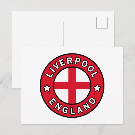 Liverpool England Briefkaart (Voorkant / Achterkant)