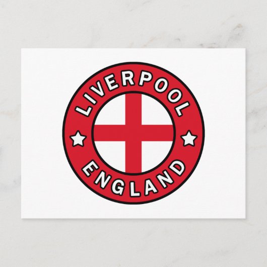 Liverpool England Briefkaart (Voorkant)