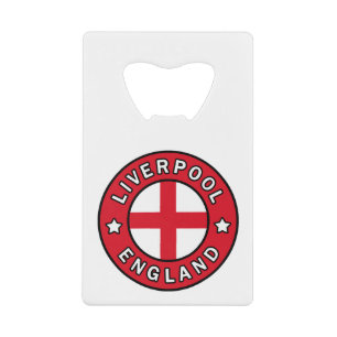 Liverpool England Creditkaart Flessenopener
