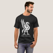 Liverpool England Est 1207 Colossal Liverbird Whit T-shirt (Voorkant volledig)