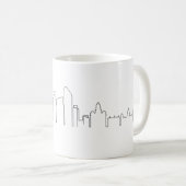 LIVERPOOL England Fußball City Skyline Silhouette Koffiemok (Voorkant rechts)