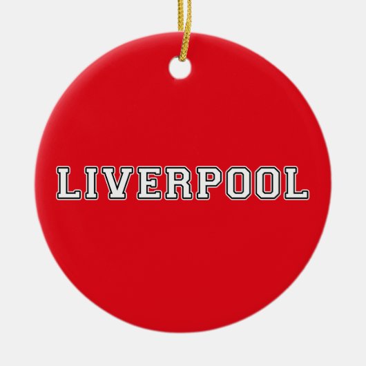 Liverpool England Keramisch Ornament (Voorkant)