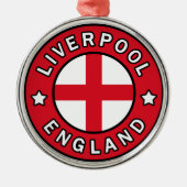 Liverpool England Metalen Ornament (Voorkant)