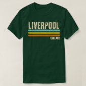 Liverpool England Retro T-shirt (Design voorkant)